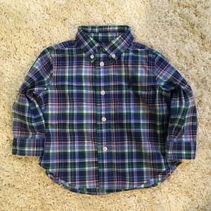 Long sleeve Ralph Lauren button down shirt.